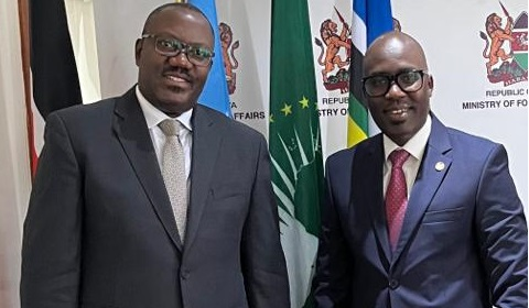 The Permanent Secretary, Ministry of Foreign Affairs, Mr Bagiire Vincent Waiswa, met the Principal Secretary for Foreign Affairs of Kenya, Dr Korir SingOei