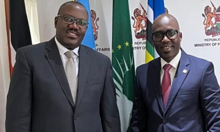 The Permanent Secretary, Ministry of Foreign Affairs, Mr Bagiire Vincent Waiswa, met the Principal Secretary for Foreign Affairs of Kenya, Dr Korir SingOei